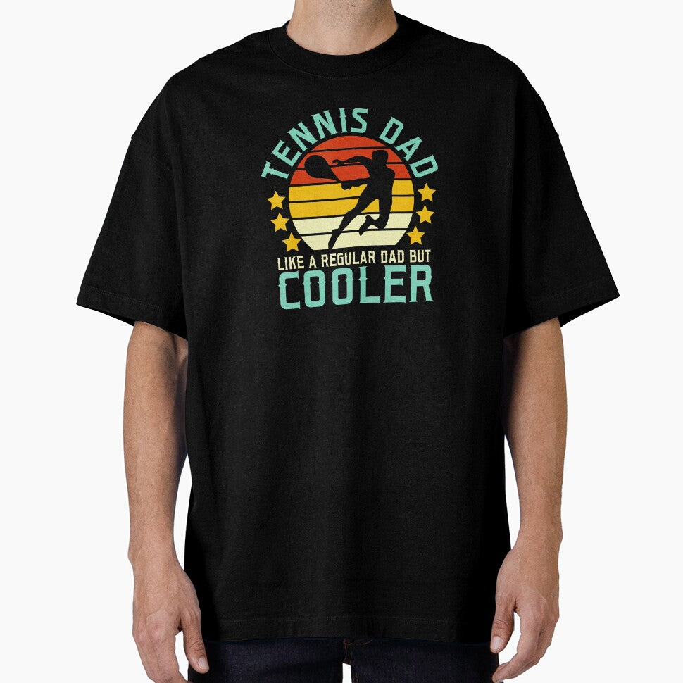 Tennis Dad Like A Regular Dad But Cooler Retro Tennis by WayTBeenkenArt