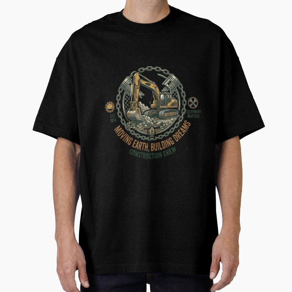 Moving Earth Building Dreams Construction Crew Vintage by RoyalDeluxGo