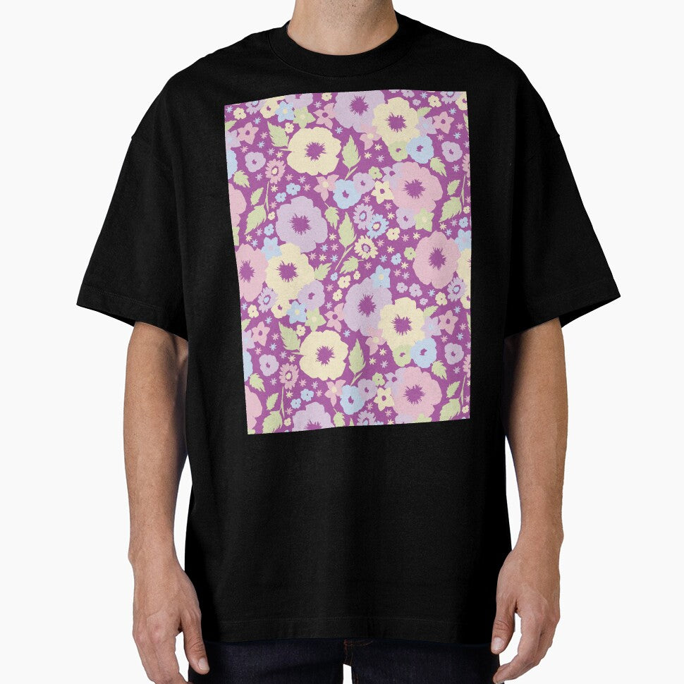 PURPLE BOHO MODERN FLOWERS by blomastudios