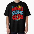 "Just Game – The Summer Surf Club" Bold Typography Design – Retro Beach & Surf Aesthetic by Colorful-Garden
