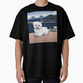 Cute Shih Tzu Maltese Dog Puppy at Japanese Mounts of Fuji by FociCreate