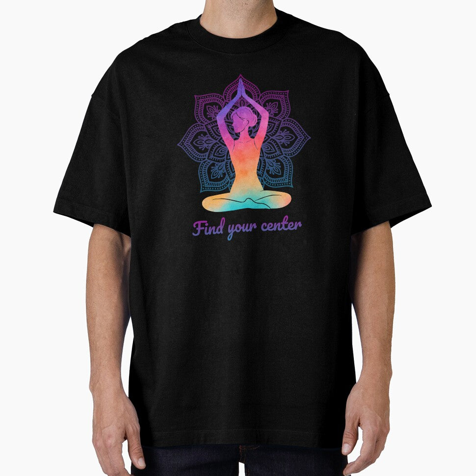 Yoga Meditation Mandala Silhouette – Spiritual Watercolor Zen Art by Lily's World
