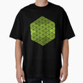 Green Abstract Triangle Sacred Geometry by Brooklynmpls