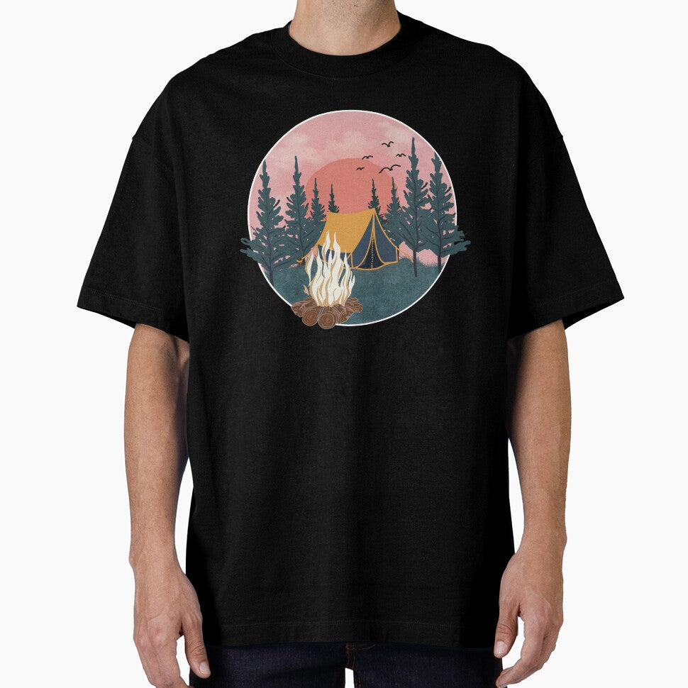 Graphic for Men Camp & Topo Camping Men's Mountain Men’s Outsoor Campfire by HAWORD
