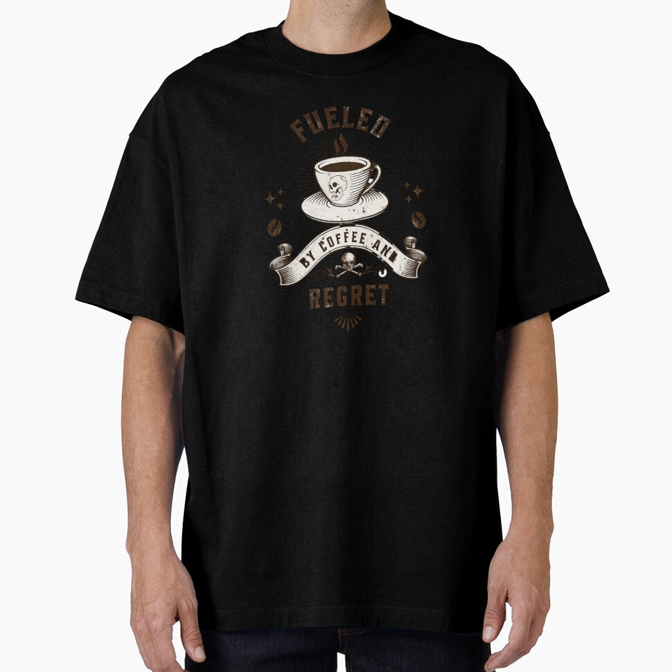 Fueled By Coffee And Regret Funny Coffee Gift by Patina & Pixel
