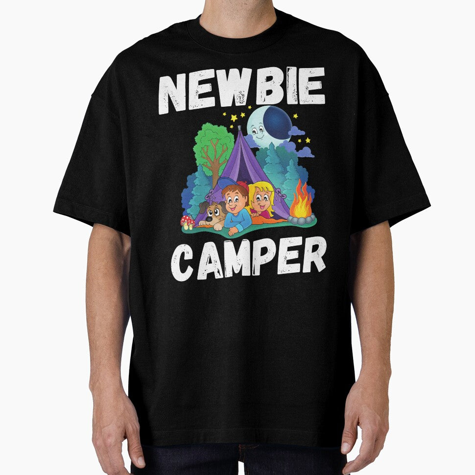 Newbie camper camping t-shirt design by PinkArtDesigns