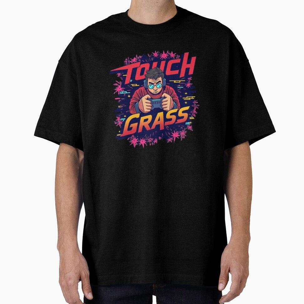 Touch Grass Skill Issue GG No Re Funny Gamer Meme Shirt by kmf1313