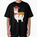 Sloth Riding Llama Funny Santa Hat Christmas Pajama by NormaEng
