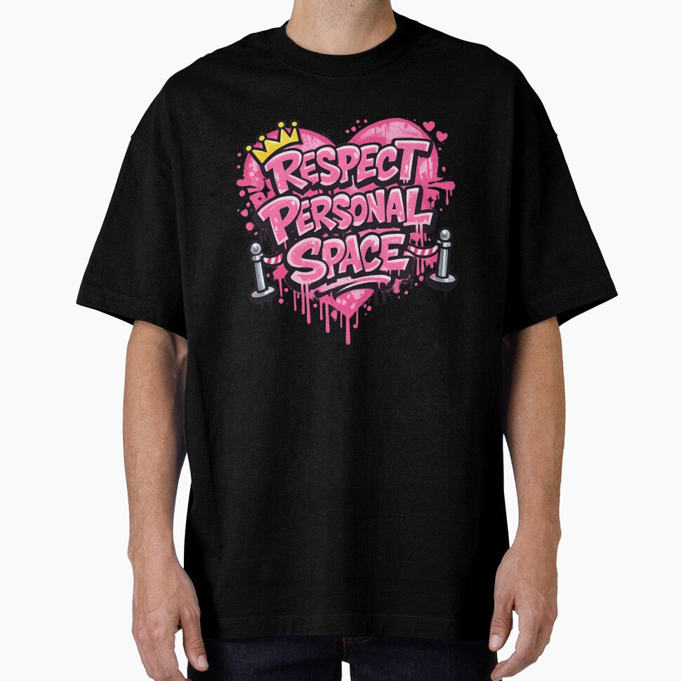 Respect Personal Space – Bold Girly Graffiti Statement by Ivy-Triggs