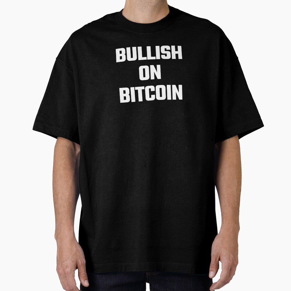 Bullish on Bitcoin - White Text by Fight The Shirts