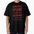 Acro Yoga It'S Like Therapy But Cheaper And Better Red Rhinestone by TheIconSmith