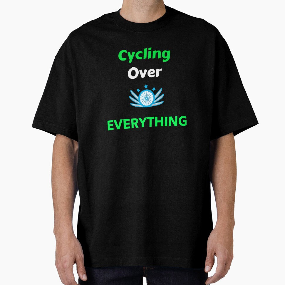 Cycling Over Everything - Dad Cycling by GreyTee
