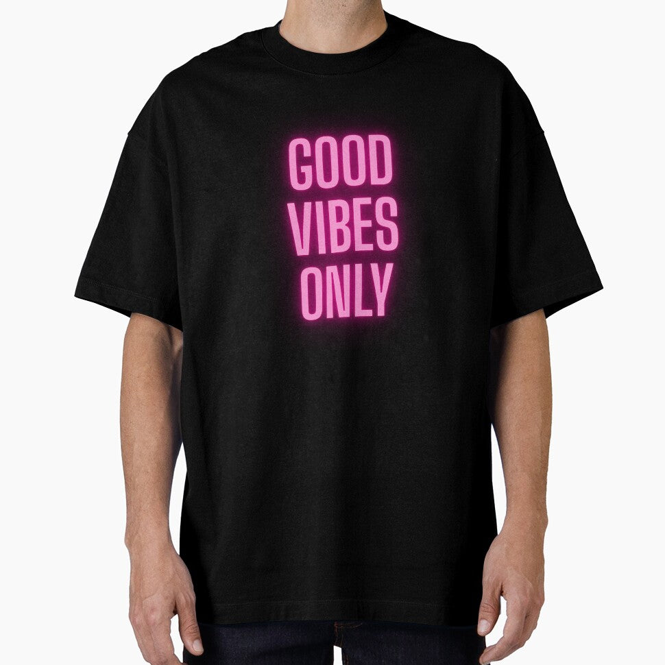 Good Vibes Only – Minimalist Positive Quote by Pixel--Threads