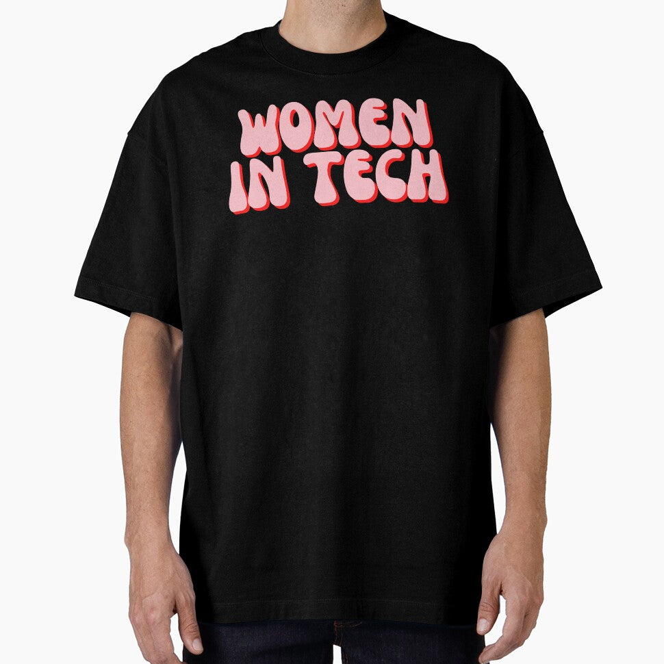 Women in Tech Pink Retro by polishalpaca