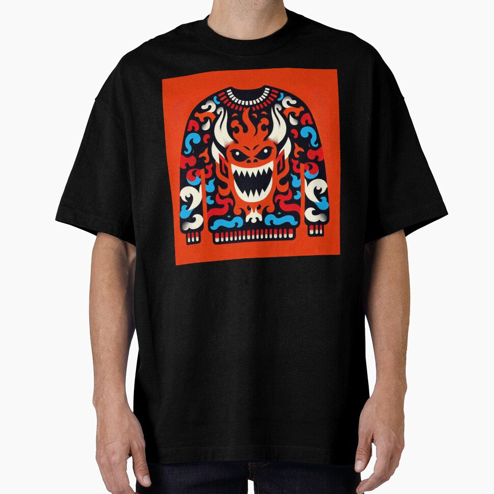 Scary Halloween - Ugly Sweater Art - 015 by sagaofsilence