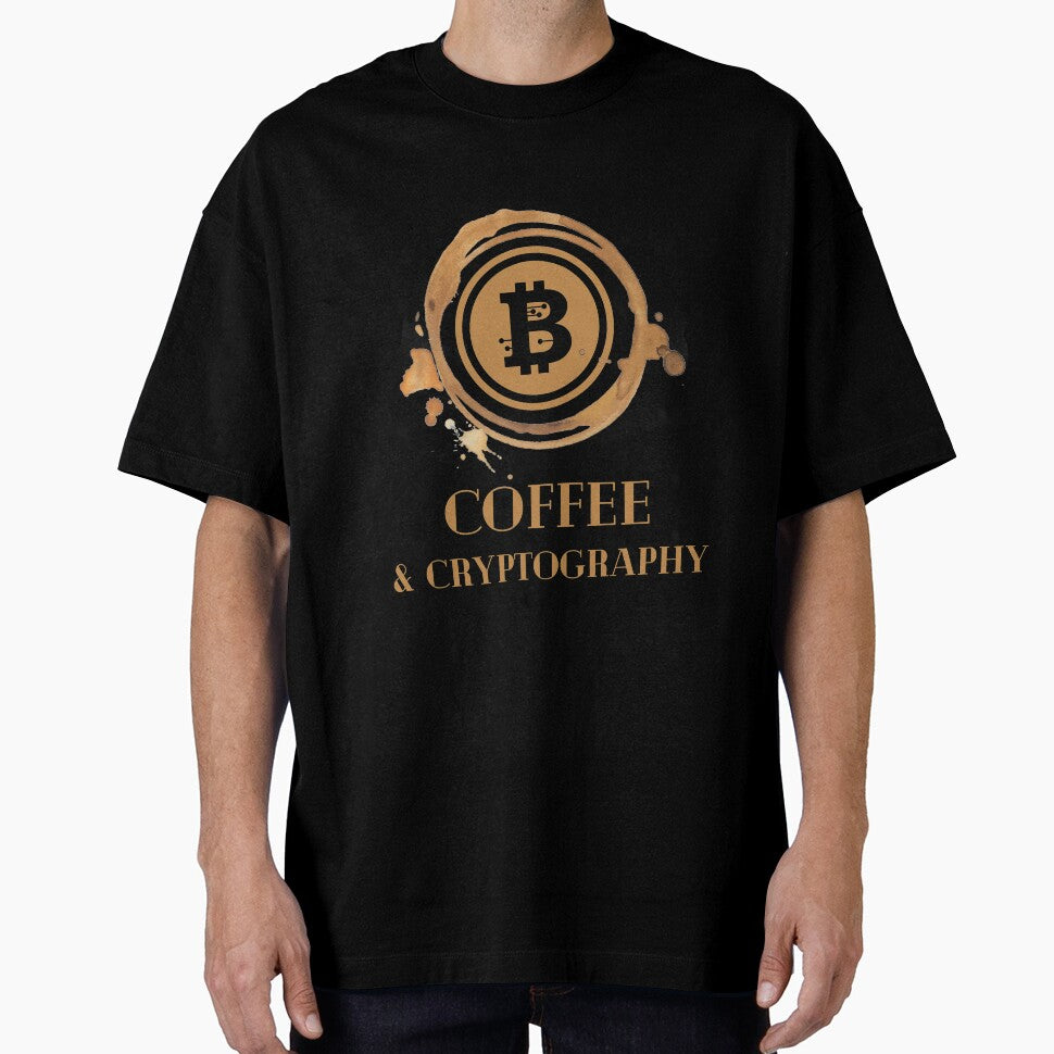 Coffee and Cryptography Crypto Shirt by Waritha (02) Srithong