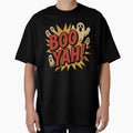 Vintage Boo Yah! Halloween Design – Retro Horror Ghost Poster Style by NovivoPrints