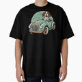cute dog in retro car by MagelliShop