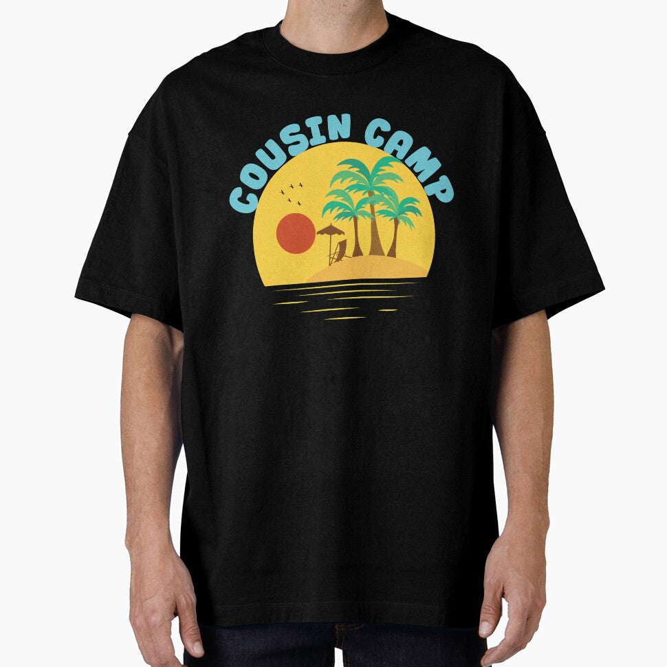 Cousin Camp Sunset Shirt – Family Reunion & Matching Vacation Design by PixelWaveBD