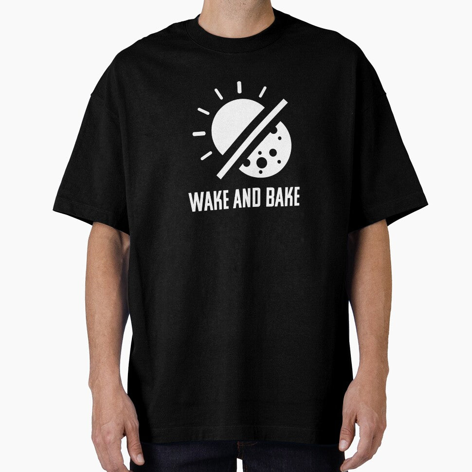 Wake and Bake Sun and Moon Graphic Design Weed/Cannabis/Pot/Marijuana Joint for 420 Smokers and Stoners by SteamParliament