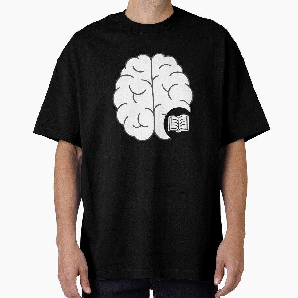 Brain Loves Books (Black & White) by andmarstan