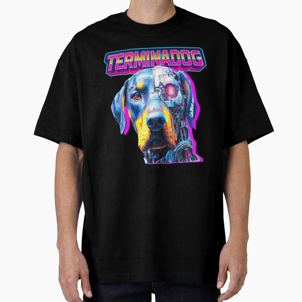 Terminadog – Cyberpunk Dog Retro 80s Sci-Fi by Wawan35200