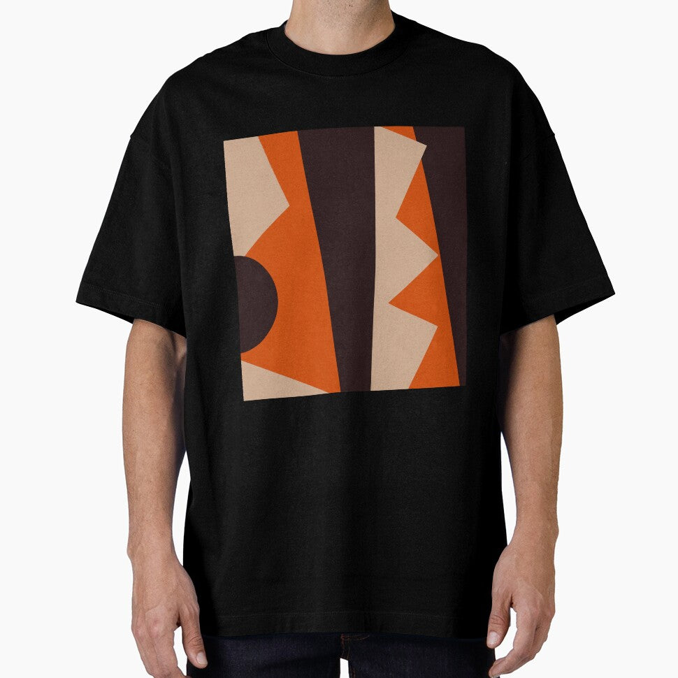 Geometric Invocation in  Orange & Black by Rob Colvin