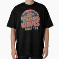 Chasing Waves Since 74 - Distressed Retro Surf Sunset & Camper Van by Melian Vintage