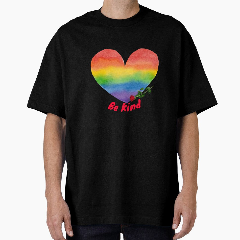 Be Kind LGBTQ+ Rainbow – Pride Kindness Quote for Equality & Inclusivity by Atokeh