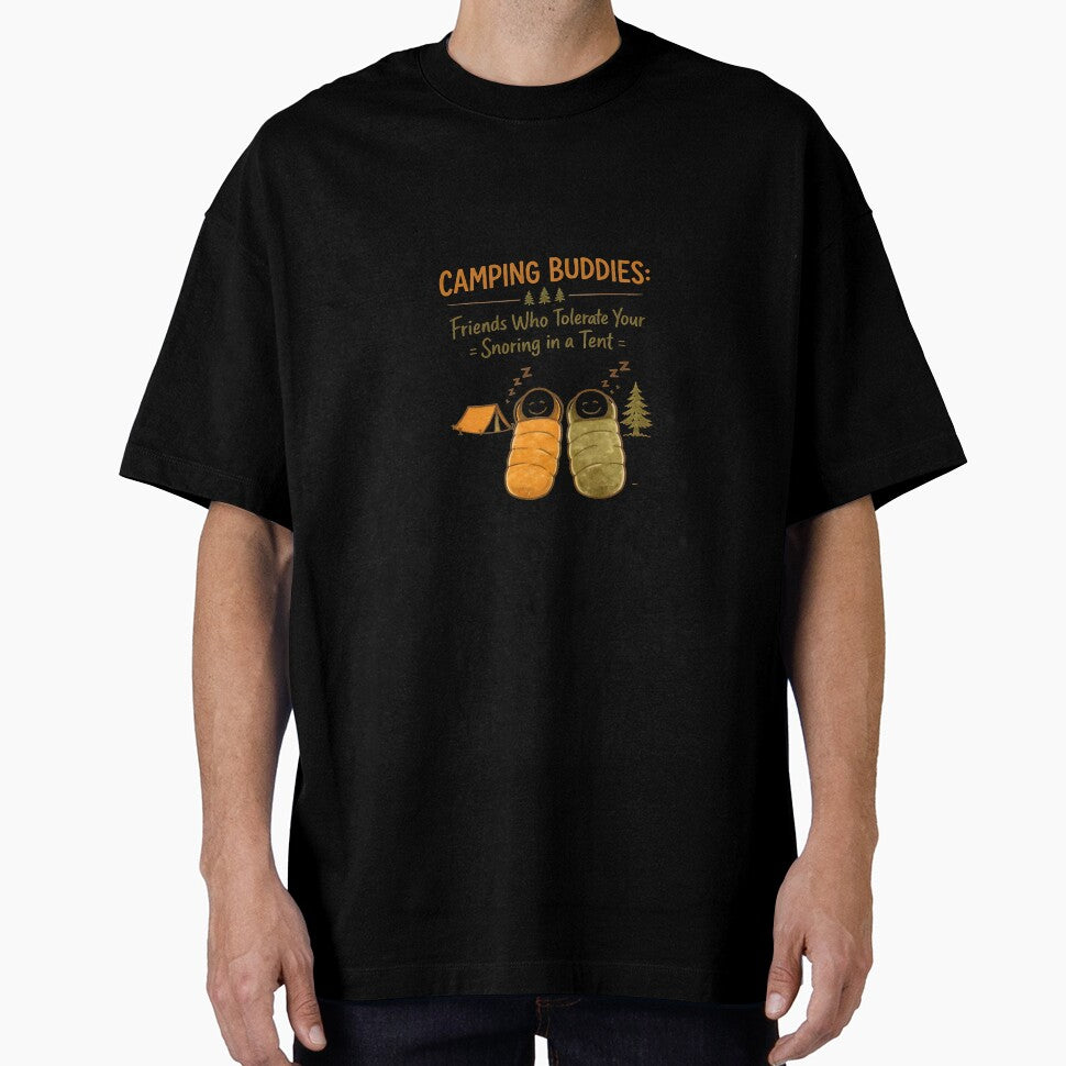 Camping Buddies Friends Who Tolerate Your Snoring Funny Friendship Gift Outdoor by Uniqueauraaprints