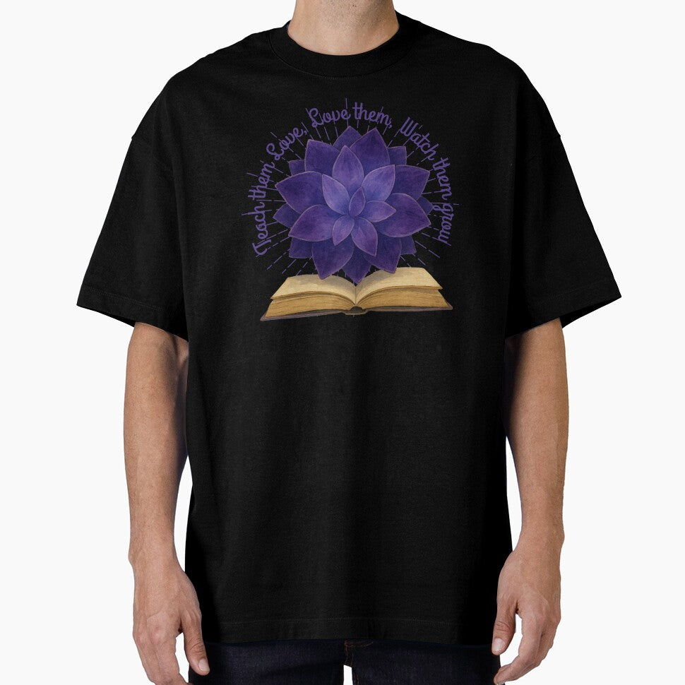Teach them Love, Love them, Watch them grow with Amethyst Crystal Geometric Art by ArtDesignTp