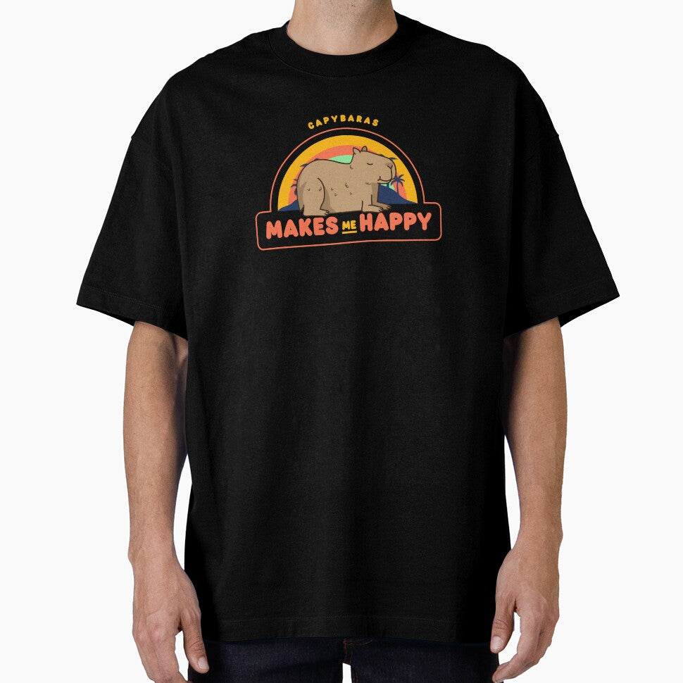 Happiness Inspired by Calm Capybara Vibes by OneHappyIguana