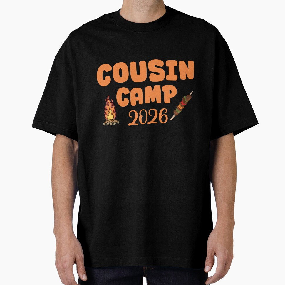 Cousin Camp 2026 Typography – Family Reunion Matching Shirt Design by PixelWaveBD