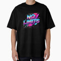 No Limits Retro Synthwave Motivational T-Shirt by MofazStyle