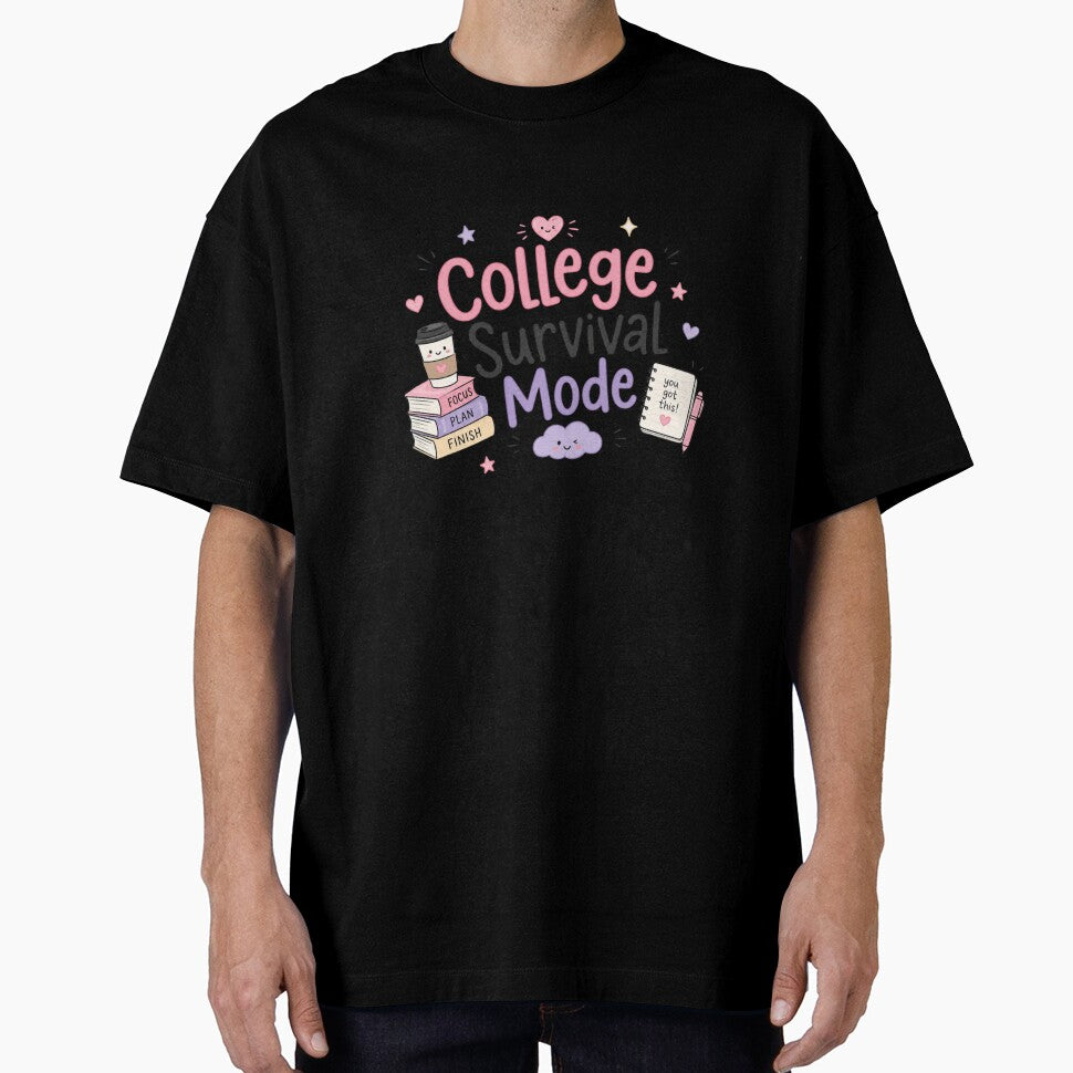 College Survival Mode Cute Kawaii Student Aesthetic Sticker by Sanika arts