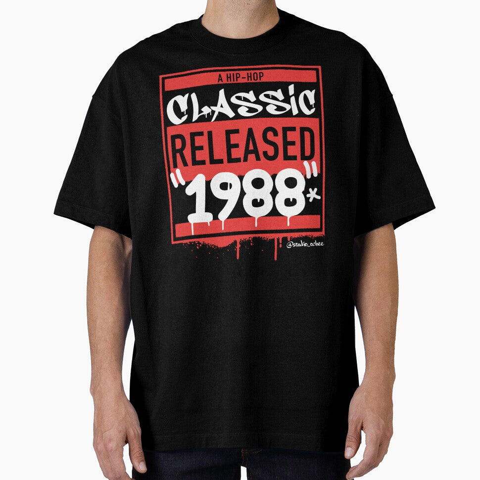 Black 1988 Hip Hop born year artwork for all old school Hip Hop lovers. by studioochee03