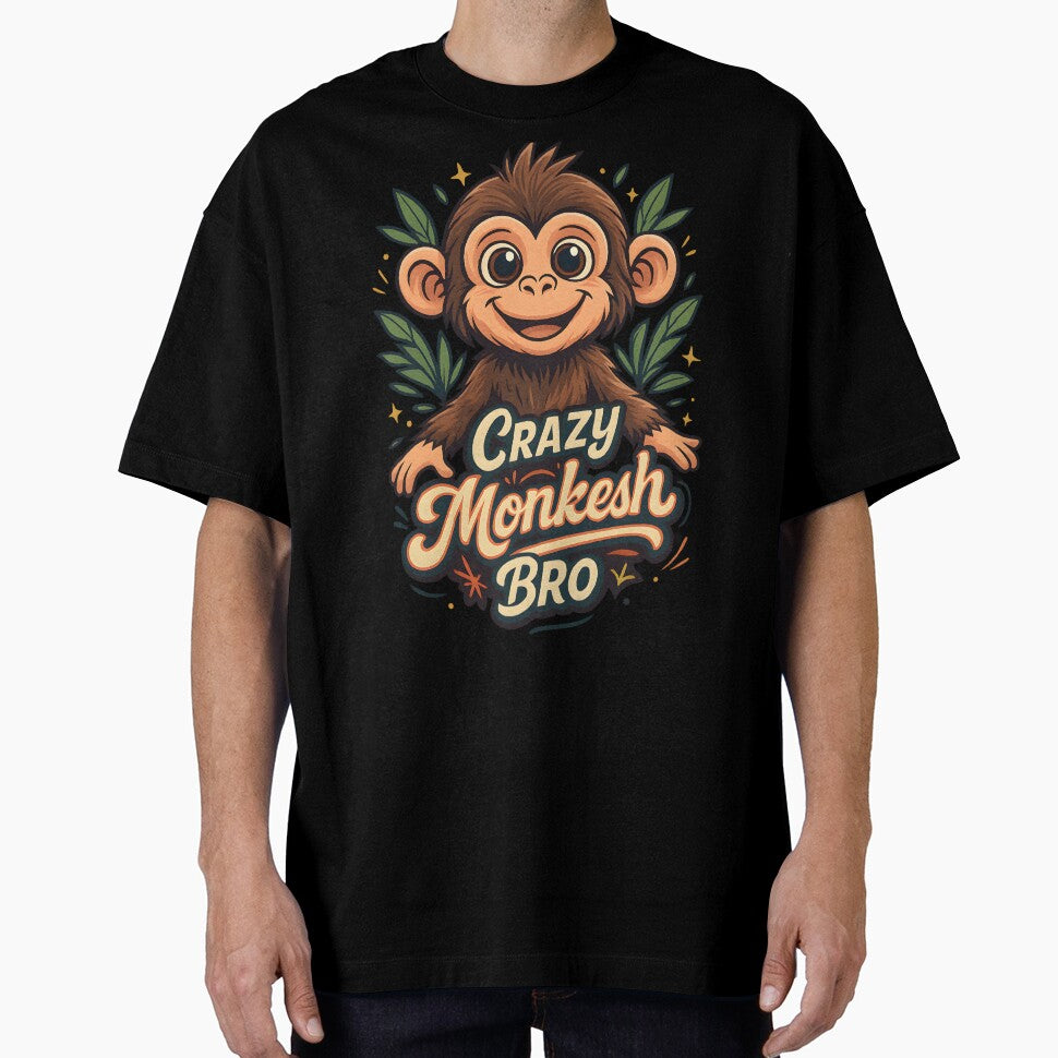 Crazy Monkesh Bro Design Art latest Design art collection ideal for thsirt, premium oversized hoodies and sweatshrits, by Holadiseno