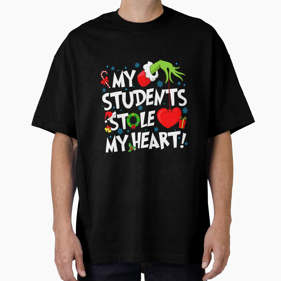 My Students Stole My Heart Teacher Christmas Quote by nryum
