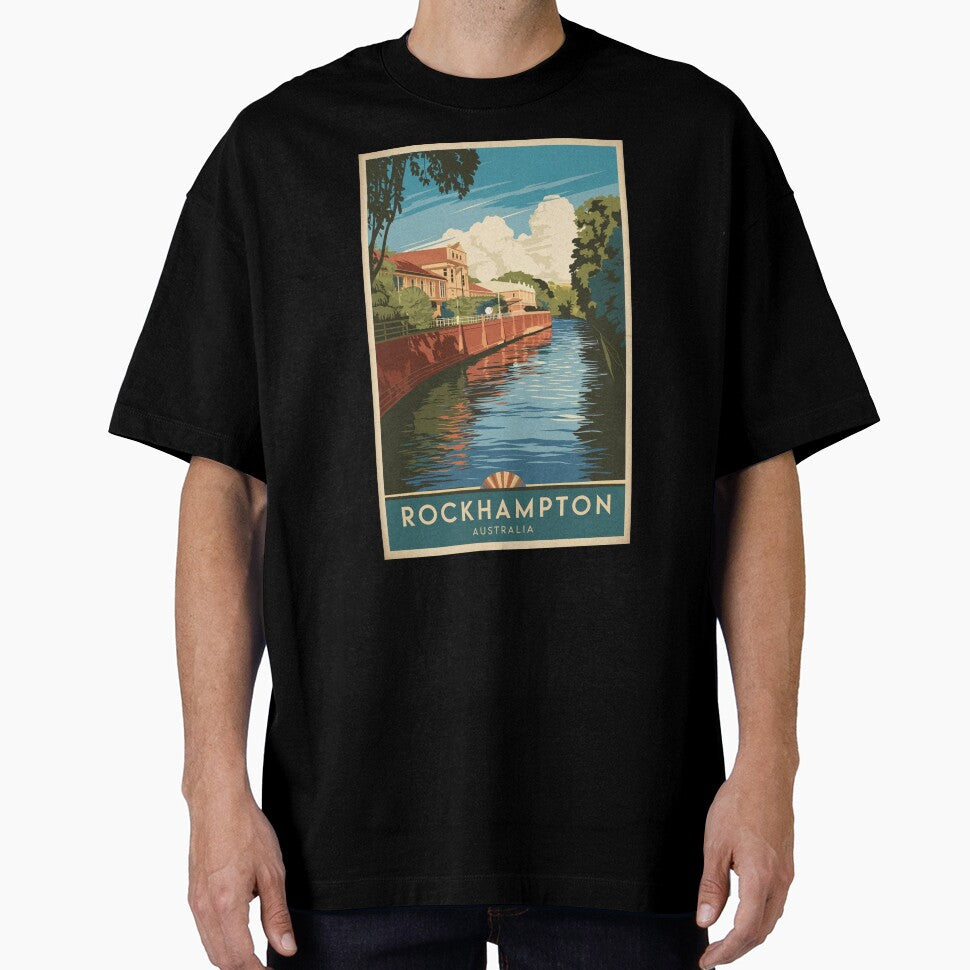 Rockhampton Vintage Travel Poster by TravelerRat