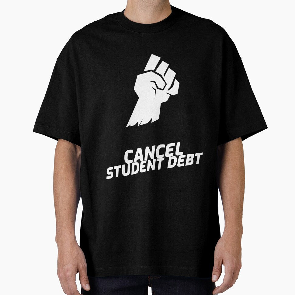 Cancel Student Debt Protest Saying with Hands Clenched by SocialStreet