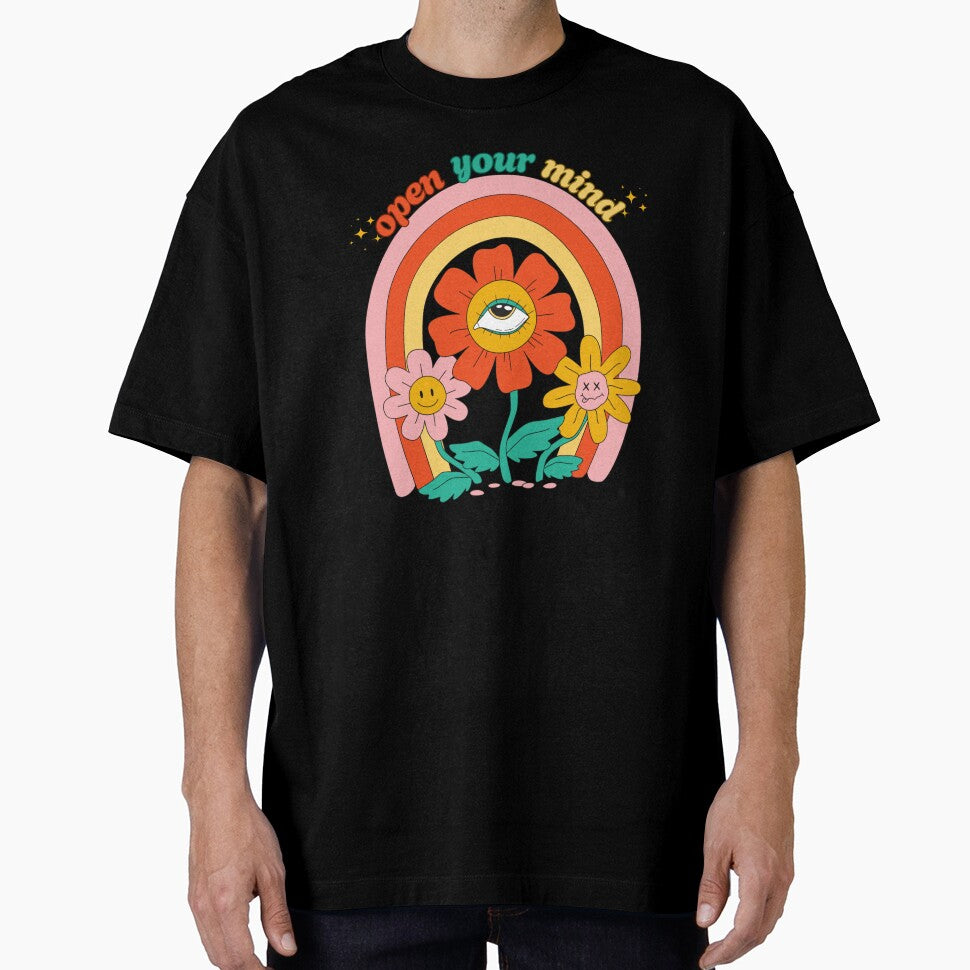 Open Your Mind Trippy Flower Eye Design – Vibe Check Edit by shoporbitapparel