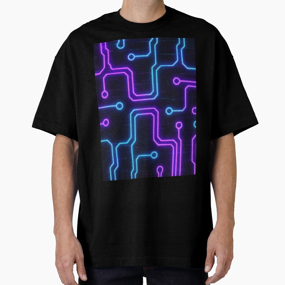 Cyberpunk Azzy Grid - Neon Circuit Glitch Effect by Templatemini