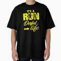 It's A Run Derful Life - Running Quotes - Yellow, Blue, Black, White - Marathoner Gift, Runner's Gift, Running Gift by RaceRunnerz-