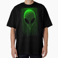 Binary Alien – Matrix Code Head by OrbitTrend