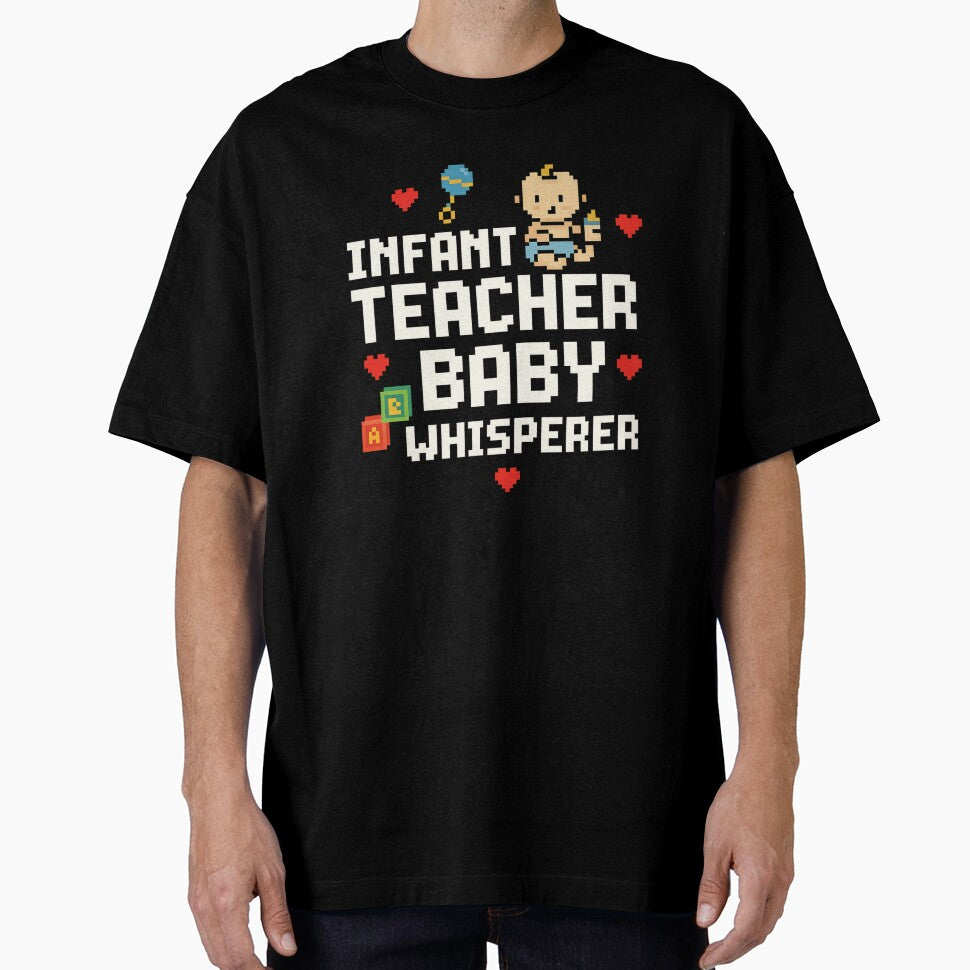 Infant Teacher Baby Whisperer – Funny Pixel Art Baby Care Design by Lunaria Arts