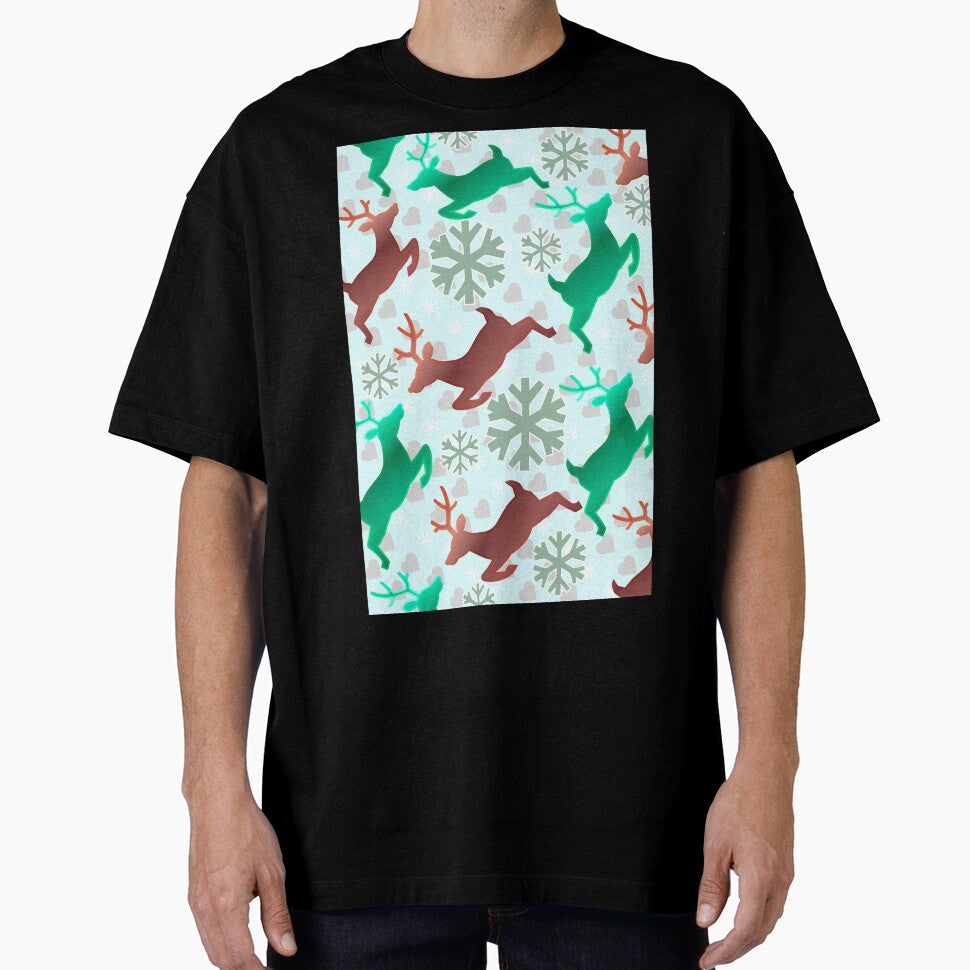 Festive Reindeer Christmas Pattern by HopeAndHustle