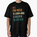 Retro all you need is a Golden Retriever dog breed design by 29Bumblebee