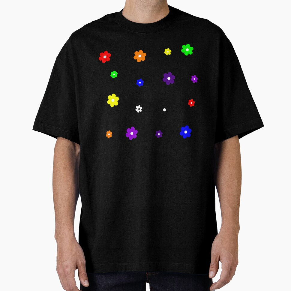 Bright Bold Retro Scattered Rainbow Flowers Pack by Aesthetic Crew