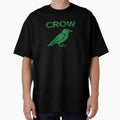 Digital Pixel Crow - Retro Green Terminal Glitch by Dakson Design - Fantasy Art