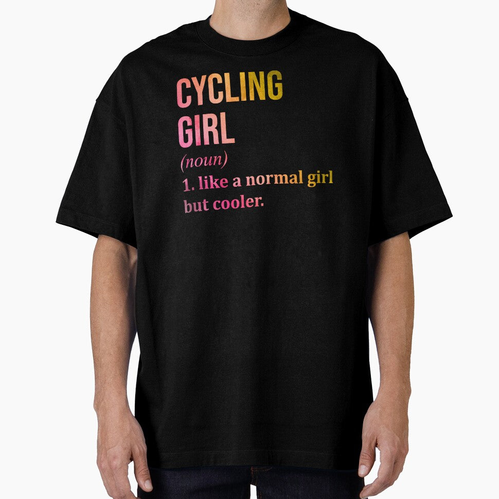 Cycling Girl Definition in Watercolor by XCIV